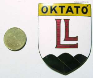 ,Horthy kor Légoltalmi Liga Oktató jelvénye (Nagy méret 6,4x4,6 cm) ritka
