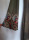 új zöld rózsamintás szűk miniruha virágos rózsás rokokó mintás stretch ruha M Kép
