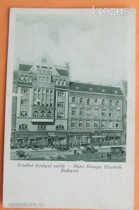 Budapest Erzsébet királyné szálloda képeslap 17082310/21