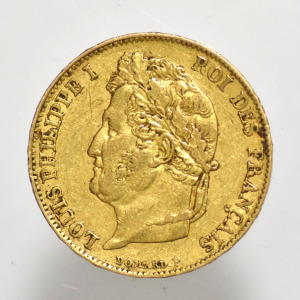 1835  Francia o.  Lajos Fülöp   arany 20 francs    (PAP322)