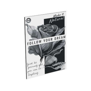 T-Creatív szótár füzet - A4 - Follow Your Dream virágos