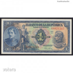 Kolumbia, 1 peso 1954 aUNC+