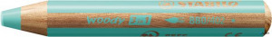 Színes ceruza, kerek, vastag, STABILO 'Woody 3 in 1 Pastel', pasztell kék