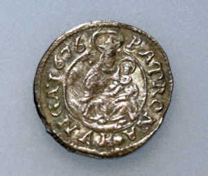 I.Lipót   ezüst Dénár 1676 K.B