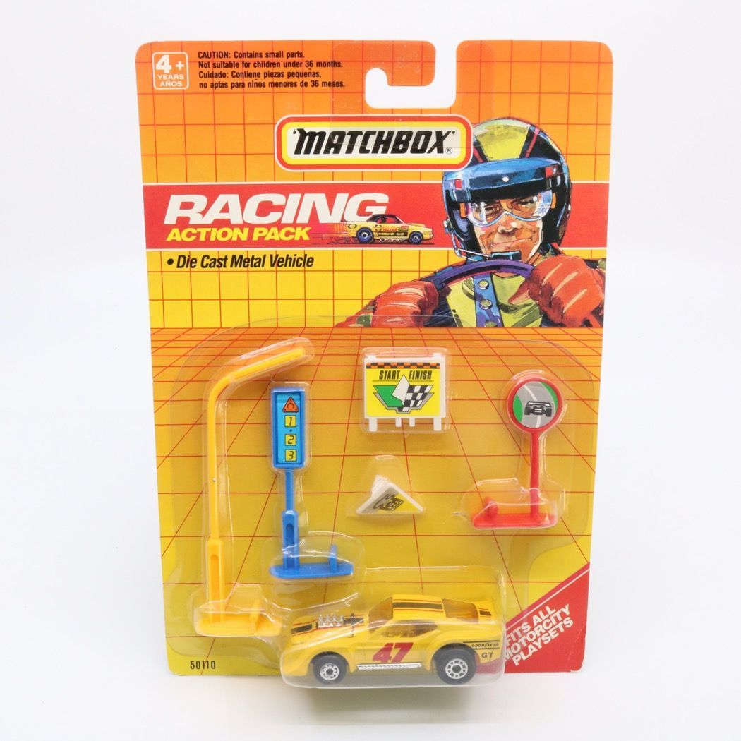 Matchbox Racing Action Pack - MB-11 IMSA MUSTANG - ritka SÁRGA színben!!