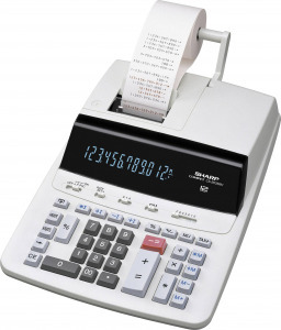 Sharp CS-2635 RHGY Nyomtató asztali számológép Hálózatról üzemeltetett Szürke Kijelző (számjegy): 12