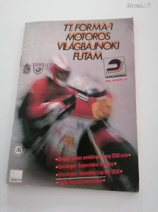 TT.FORMA-1 Motoros világbajnoki futam 1987 Hungaroring programfüzet
