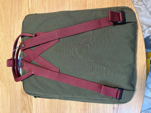 Fjallraven Kanken Original táska ( green - Ox Red ) kézipoggyász új