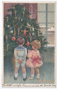Karácsonyi üdvözlőlap / 1921 / portós