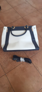 Orsay kék fehér táska, teljesen újszerű