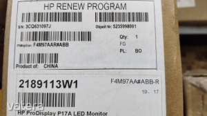 HP P17A (F4M97AA) Monitor