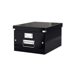 Leitz Click&Store irattároló doboz A4 lakkfényű fekete (60440095) (E60440095)