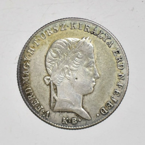 1848 KB  Szabadságharc  ezüst  10 Krajcár  VF+  -PR28