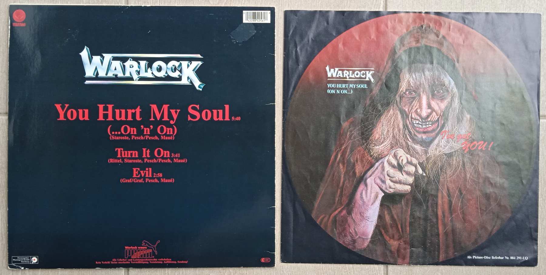 Warlock - You Hurt My Soul Maxi LP 1985 Heavy Metal