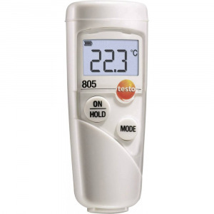 Testo mini infra hőmérő, távhőmérő 1:1 optikával -25-től +250 °C-ig, ISO kalibrált, Testo 805