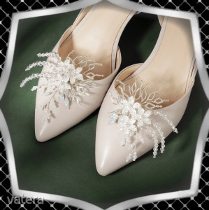 Ékszerek-cipődísz: Esküvői, menyasszonyi, alkalmi cipődísz, cipőklipsz ES-CK17