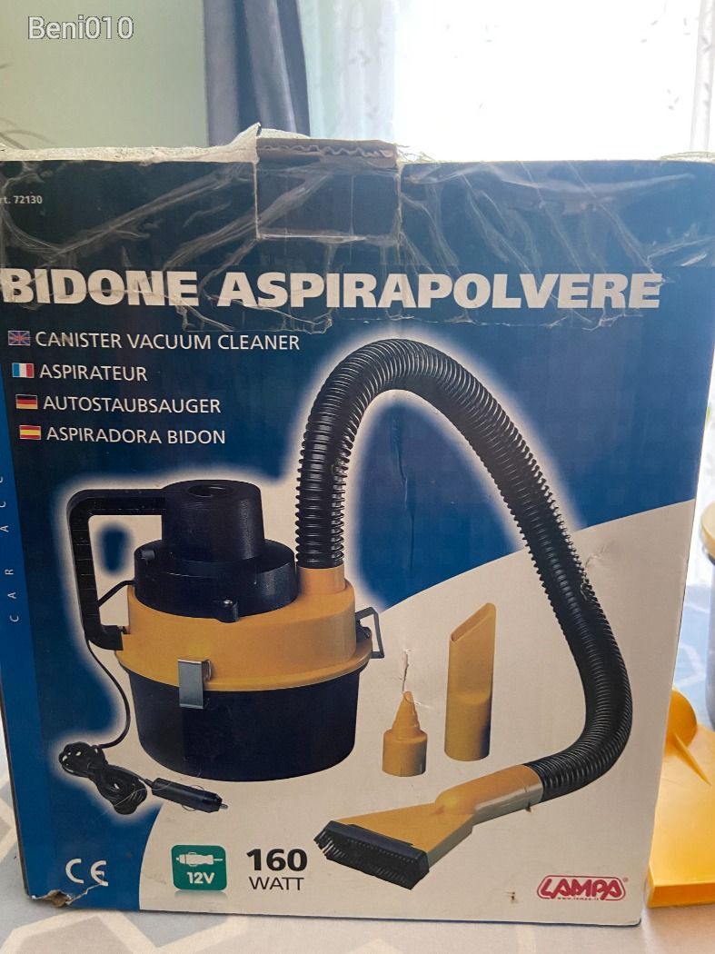 ASPIRAPOLVERE BIDONCINO 12V LAMPA 72130