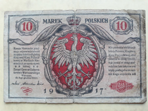 10 márka 1917 Lengyelország
