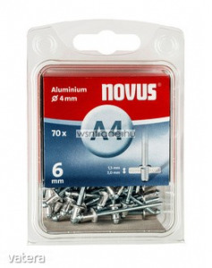 Novus popszegecsek alumínium A4 6 mm 1.5-3.0 70 db - Vatera.hu Kép