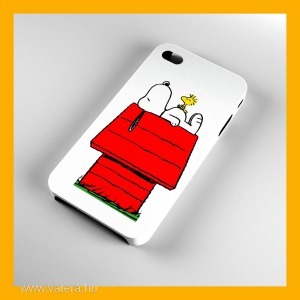 Snoopy mintás iPhone 5 5s tok tartó hátlap