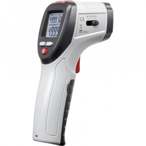 ISO kalibrált infra hőmérő pisztoly, hőmérsékletszivárgás kereső 10:1 -50 től+260 °C-ig VOLTCRAFT...