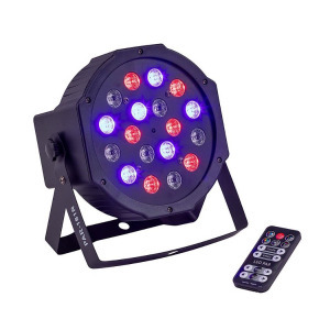 Soundsation PAR-181R 18x1W (6R, 6G, 6B) LED UV Lámpa Távirányítóval DMX vezérléssel
