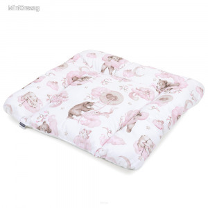MTT Puha pelenkázó lap 70x75 - Rózsaszín felhők alvó macikkal