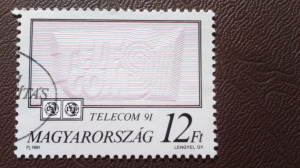 Modern magyar pecsételt bélyeg 38 (alkalmi bélyegzéssel) Magyarország 1991 Kép