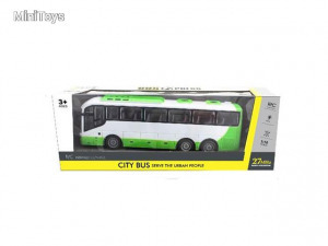 City Bus távirányítós zöld-fehér busz