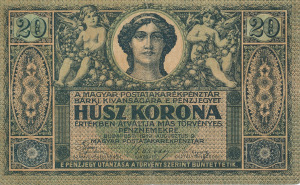 20 Korona 1919.08.09. (R 2001)  F