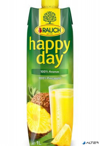 Gyümölcslé, 100%, 1 l, RAUCH Happy day, ananász
