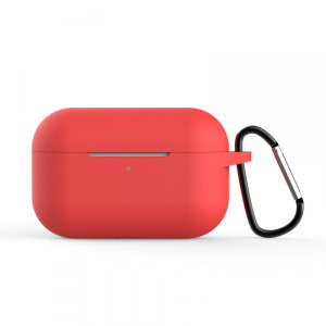 Airpods Pro szilikon hátlapvédő telefontok, Piros, 2.5mm