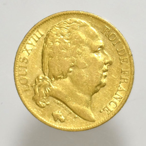 1819    Francia o. XVIII. Lajos  arany 20 francs    (PAP308)