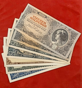 1946. 7db szebb állapotú Milpengő bankjegy