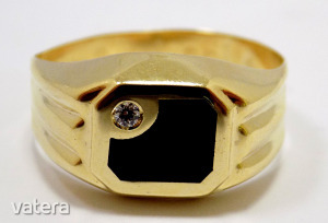 Köves arany pecsétgyűrű (ZAL-Au 98099)