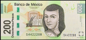 Mexikó 200 pesos UNC 2015