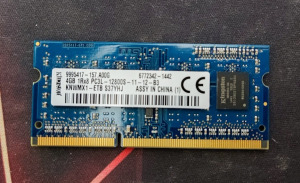 Kingston 4GB DDR3 laptop memória