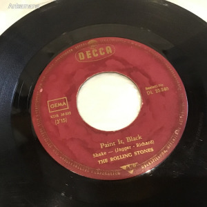 Bakelit lemez--The Rolling Stones – Paint It, Black  1966  Német kiadás