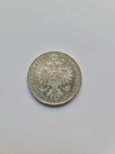 1860 A Ferenc József ezüst 1 Florin EXTRA SZÉP!