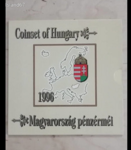 1996 forgalmi sor PP dísztokban UNC Ritka !! Magyarország pénzérméi