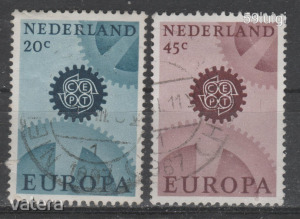 1967. holland Hollandia Nederland  Mi: 878y-879y