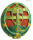 Horthy kor II.Világháború eredeti Csapattiszti jelvény,piros alátétposztóval Kép