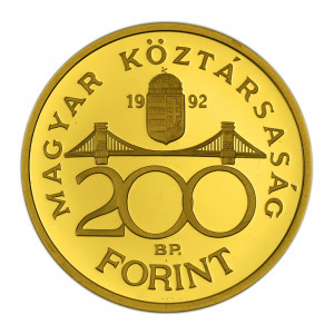 2012 MNB arany 200 Forint Piefort emlékérme PP