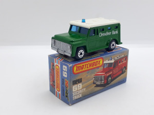 Matchbox Superfast.Security Truck + Eredeti doboz. Zöld Drensder Bank. !!!!!!!!!!!!!!!!!!!!!