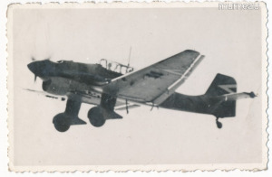 II. vh-s eredeti fotó, m. kir. légierő egyik repülőgépe