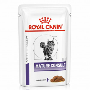 Royal Canin Mature Consult - nedves gyógytáp az öregedés jeleit nem mutató felnőtt macskák részér...