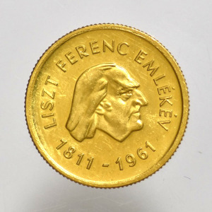1961  Liszt Ferenc  arany 50 forint  ( 3,83 g / 986 )   -PAP125