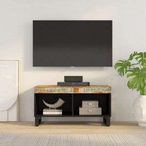 tömör újrahasznosított fa TV-szekrény 85 x 33 x 43,5 cm