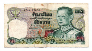 Thaiföld 20 Baht Bankjegy 1981 P88-62