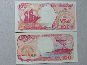 Indonézia 100 rupiah 1992. HAJTATLAN ( UNC )
